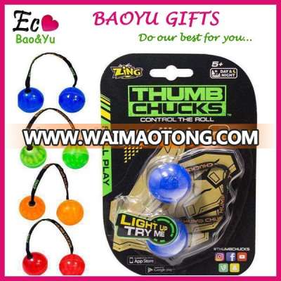 New Fidget Toys Begleri Thumb Chucks Finger Yoyo Anti Stress Toy yoyo Ball Glow In The Dark